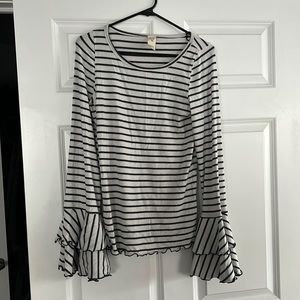 Free people long sleeve striped shirt